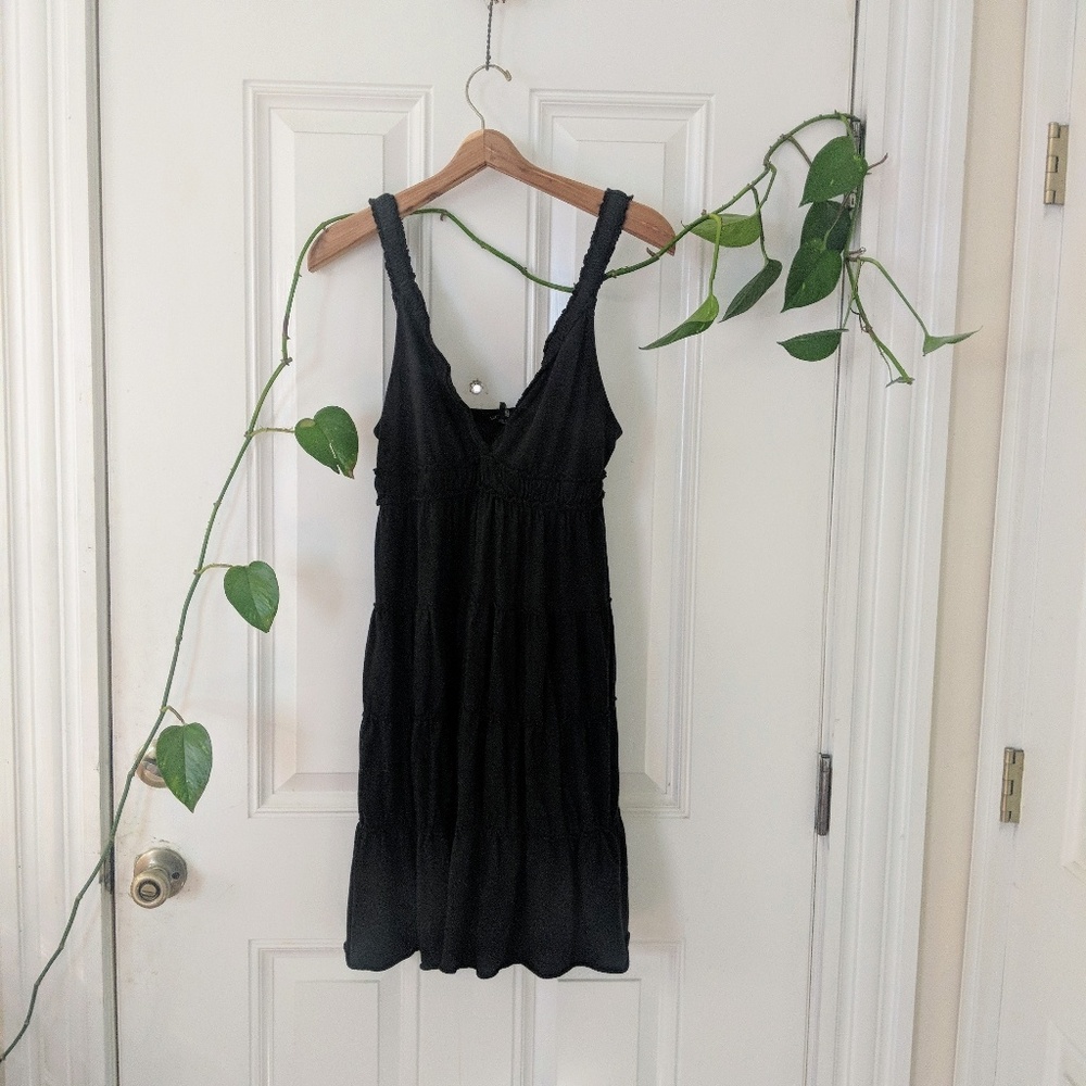 Lucky Brand: flowy black dress